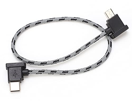 Câble de Données, Câble de Données à Angle Droit de Type C vers USB pour Drone RC Compatible avec la Télécommande Mavic Air 2 / Mini 2