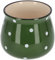 KOTARBAU® Pot de Fleurs en céramique avec Pois Blancs 125 mm Vert