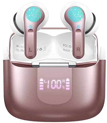 Bluetooth Kopfhörer, Kopfhörer Kabellos Bluetooth 5.3 In Ear Kopfhörer mit 4 ENC Mikrofon, 2023 Neue Kabellose Kopfhörer Noise Cancelling Earbuds mit 40H Deep Bass, USB-C, IP7 Wasserdicht Ohrhörer
