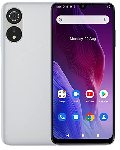CUBOT P60-6,5 HD+ Smartphone, 6 GB und 128 GB, 20 MP Kamera, 5000 mAh Akku, Android 12, Octa-Core-Prozessor, weiße Farbe