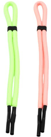 GERNEO® – ORIGINAL Olympia III – schwimmfähiges Sport Brillenband Neopren – leuchtet im Dunkeln – gelb & rosa – verstellbar mit Kabelzug – wasserfestes Sportbrillenband & fester Halt für Wassersport