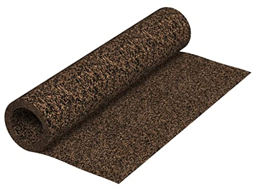 vidaXL Gummikork Rolle Trittschalldämmung Rollenkork Korkplatten Rollkork Korkdämmung Kork Dämmunterlage Wandplatte Wandkork 100x500cm 2mm