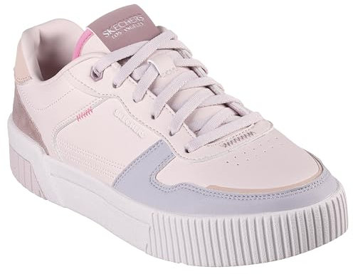 Skechers, Tipo Elegante DE Jade Mujer, Borde Duraleather Rosa, 37 EU