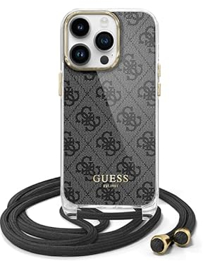 GUESS Hardcase Crossbody IML 4G Metal Logo für iPhone 15 Pro 6.1 schwarz