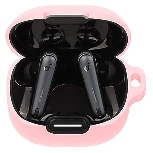 FTRONGRT Bluetooth Earphone Case for Anker Soundcore Liberty 4 NC, Shockproof Silicone Case Compatible with Anker Soundcore Liberty 4 NC Bluetooth Earphones. Pink