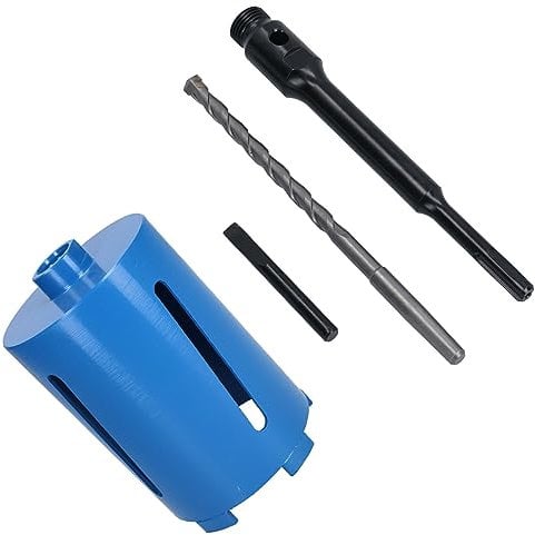 107mm x 150mm Dry Diamond Core Drill Cutter with 1/2in BSP SDS Arbor Guide