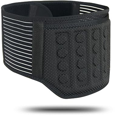 Selbsterwärmender Lendenwirbelgürtel, magnetischer Rückengürtel, Rückenstützgürtel mit 21 selbsterwärmenden Turmalin-Magneten, Massagegerät for untere Schmerzen, Magnetfeldtherapie, Rücken und Taille