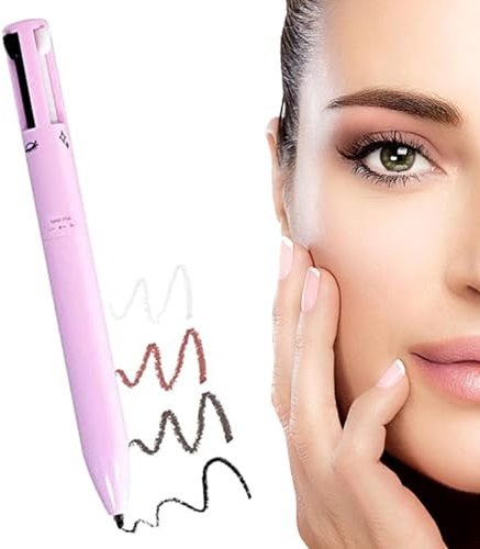 Multi Effect Liner,Schwarzer Eyeliner,Eyeliner Stift,Eyeliner Lidschatten-Stift,Make Up Stift 4in1,Make-up Wischfest Glatter Langlebiger Eyeliner Wasserdicht Multifunktionale Kosmetisches Werkzeug