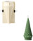 BOOWAN Nicole Christmas Tree Candle Mould, Used for Candle Making, Tree Silicone Mould for Christmas & Home Decoration (LZ0650-2)