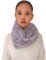 Lina & Lily Winter Loop Schal Snood Damen aus Kunstpelz (Grau-Violett)