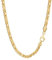 NKlaus 50cm Königskette 925 Silber Gelbgold Vergoldet elegante Halskette Breite: 3,9mm Collier 44,03g schwer 15120