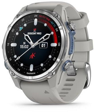 Garmin Descent™ Mk3, Dive Computer and Multisport GPS Smartwatch, Fog Gray