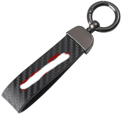 MISKYN Hochwertiger Motorrad-Schlüsselanhänger aus Leder mit Hufeisenschnalle, Schmuck für H-onda Rebel CMX 300 500 CMX300 CMX500 2017–2021, Schwarz