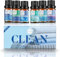 WECONA Sauber Ätherische Öle Set – 6x10ml Duftöl für Diffuser & Luftbefeuchter, Naturreine Ätherische Öle für Zuhause, Duftöl für Kerzen & DIY, Kerzen Duftöl Geschenkset
