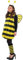 Biene Kostüm Set für Erwachsene, 4-Teiliges Hummel-kostüm für Erwachsene, Carnaval Bienenkostüm, Faschingskostüme mit Flügeln, Beinärmel und Haarreif, für Karneval Dress Up Party Cosplay Yellow XL
