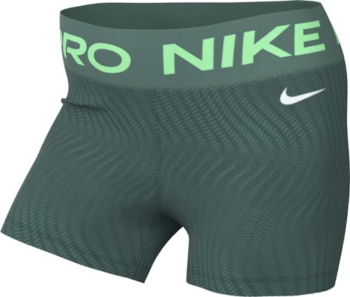 Nike Damen Pro Dri-fit Mr 3in AOP Short (Ca. 7,5 Cm) Pantalones Cortos, Bicoastal/White, Large para Mujer