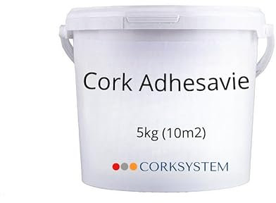 Polymer-Water Cork Adhesive – High-Performance Glue for Cork Wall Panels & Cork Wall Coverings (5kg, Covers 10m²) – Ideal for Secure and Durable Installation