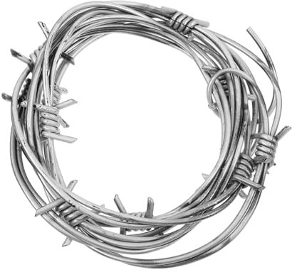 PRETYZOOM Realistische Gefälschte Stacheldraht Halloween Dekorationen 2 5 M Silber Party Requisiten