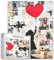 Tucocoo Banksy Mädchen Puzzles für Erwachsene 1000 Teile, Roter Ballon Graffiti Kunst Puzzle für Heimdekoration Geschenke, Familie Herausforderndes Puzzle Perfekt