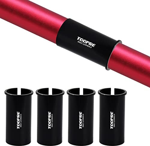 Fahrrad Sattelstütze 27.2-28.6/30.4/30.8/31.6 Rohr Adapter Sattelstütze Reduzierhülse Sattelstützenrohr Unterlegscheibe Distanzhülsen Reduzierhülse Shim Aluminiumlegierung Reduzierhülse für Rennrad
