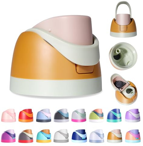 Ruzkq Replacement Lid for Owala Freesip, Compatible with Owala Cup 16oz 24oz 32oz 40oz, One Button Water Bottle Top Lid Replacement Accessory, Leakproof, BPA-Free, Khaki