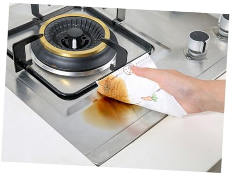 CLISPEED 2 Rollen Einweg Küchenrolle Ölabsorbierendes Papier Hochsaugfähig Reißfest Praktisch Für Haushalt Und Küchenreinigung