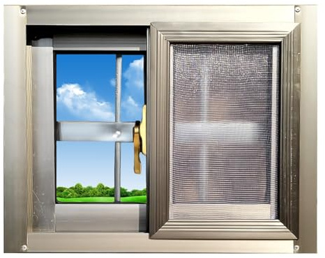 Kleine Kellerfenster, Schiebefenster For Schuppenbalken, Badezimmerfenster Mit Sicht- Und Belüftungsfunktion, Geeignet For Schuppen, Hühnerställe Und Badezimmer(31.5x23.6in)