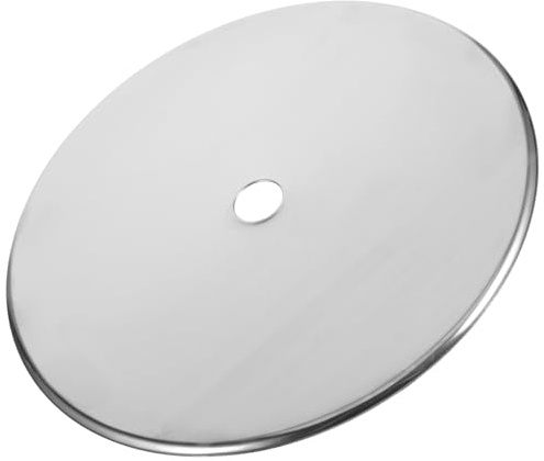 Inoxidable Adaptador 32,8cm para Cocina de Inducción de Acero | Plata, para Estufa Eléctrica Cerámica y Mesa de Hot Pot, Cubierta de Reparación, Anti-overflow
