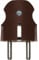 Merten 122415 SCHUKO-Stecker, dunkelbrasil