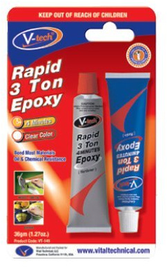 V-tech Rapid 3 Ton Clear Epoxy Sets In 4 Mins 36g