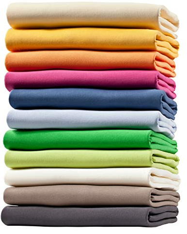 fleuresse Comfort Spannbettlaken (96 % Baumwolle, 4 % Elasthan), mit Rumdumgummizug, Ökotex Standard 100, für Matratzen bis 26 cm Höhe, 90 - 100 x 200 - 220 cm, wollweiß