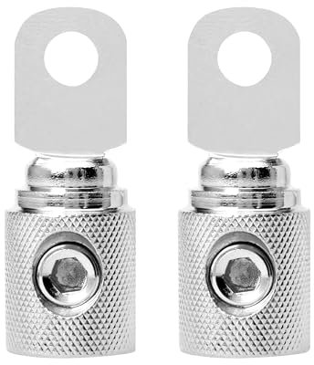 Conext Link RT0N-2 Set Screw Ring Terminal 2 Pack (1/0 Gauge, Nickel)