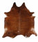 -LUXOR- living Rinderfell Kuhfell Teppich echt - natürlicher Teppich für naturgetreue Wohnatmospähre - Teppich Fell - ca. 130 x 190 cm braun Uni