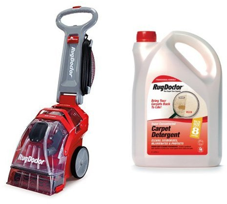 Rug Doctor Deep Carpet Cleaner, Red & Rug Doctor Carpet Detergent, 4 Litre