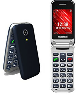 TELEFUNKEN Clapet Senior TM210 Izy Pantalla 2.4 Negro