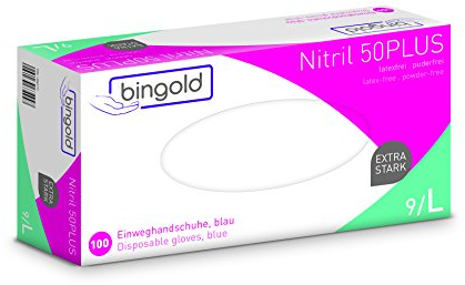Einmalhandschuhe Nitril 50PLUS blau 100-er Pack