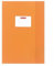 Herlitz 12 Heftumschläge/Hefthüllen Din A4 / Baststruktur (Orange, 12er Packung | A4)