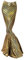 Damen Rock Maxirock Pailletten Meerjungfrau Schwanz Kostüm Karneval Fasching Party Kleid Gold M