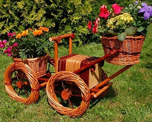 XL Premium Bagger 85cm Korbgeflecht Rattan Körbe Pflanzkorb Pflanzkasten Garten Deko