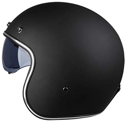Motesen Jet Motorradhelm Verletzungen Motorrad Crash Half Helm Motorradhelm Herren Retro Halb Jet Helme für Männer Frauen Motorradhelme Kaski Helma Hjelm Kypärä Helm