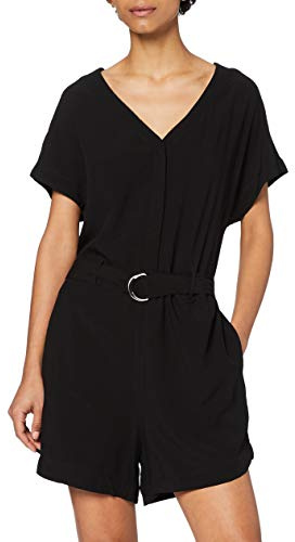 Urban Classics Damen Ladies Short Viscose Belt Jumpsuit