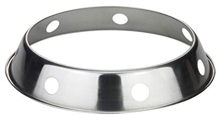 Stainless Steel Wok Ring 26cm Wok Support Ring Pan Stand for Gas Hobs Cooktop Range Pan Holder Stove Round Bottom Wok Rack Reversible, 26cm
