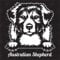 speedwerk-motorwear Australian Shepherd Version 4 - Sticker, Aufkleber, Hundeaufkleber, Autoaufkleber, Hund, Auto, Hunderassen, Mischling, Mix, Tiere, Haustier (AUCH MIT Wunschname MÖGLICH)
