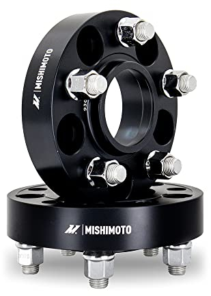 Mishimoto Spurverbreiterung 5X114.3 1,00 Zoll dick kompatibel mit Ford Mustang/Explorer schwarz