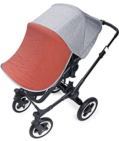 Liebes von priebes DAISY Sonnendach UV-Schutz 50+ | Sonnensegel Sonnenschutz Sonnenverdeck für Sportwagen, Buggys, Kinderwagen | 100% Baumwolle | beidseitig verwendbar