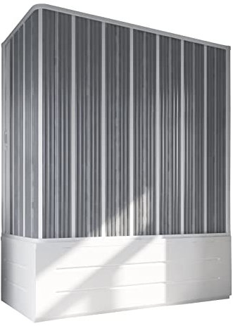 Decorspace Box Eckwanne Flex mit breiter Öffnung seitlich kürzbar Made in Italy 10 Jahre Garantie (60 x 150 x 150 cm)