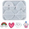 LYEAA Silicone Casting Mold for Resin Epoxy, Cute Fridge Magnets Resin Molds, DIY Crafts, Keychain Pendant Charms Jewelry Making