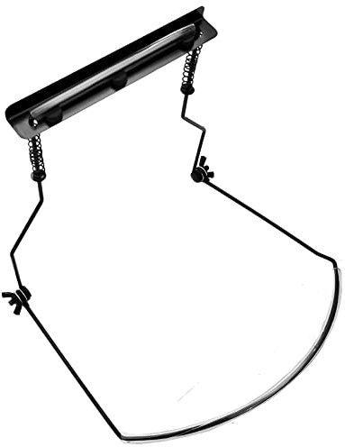 Mundharmonika-Halterung mit verstellbarer stabiler Halterung für Harmonika, Schwarz (10 Löcher)
