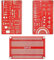 Gikfun Multifunktionales PCB-Lineal, SMD-Lineal, 7,6 cm, Messwerkzeug, Widerstand, Kondensator, Chip, IC, SMD, Dioden-Transistor, für Ingenieure, Referenz GK1024