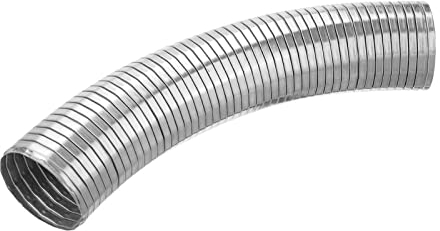 ANTWAX Auspuffblende Universal 250mm Flexible Edelstahl Rauchrohre Auspuffrohr Auspuffrohr Entlüftungsschlauch Schnellreparaturrohr Endrohr (Größe : 42mm ID 46mm OD)